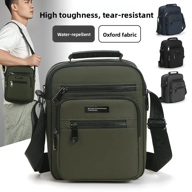 

Мужская спортивная сумка из ткани Ox с одним волнистым покрытием Faion Xo Busin, многослойная сумка для денег, уличная трендовая повседневная сумка