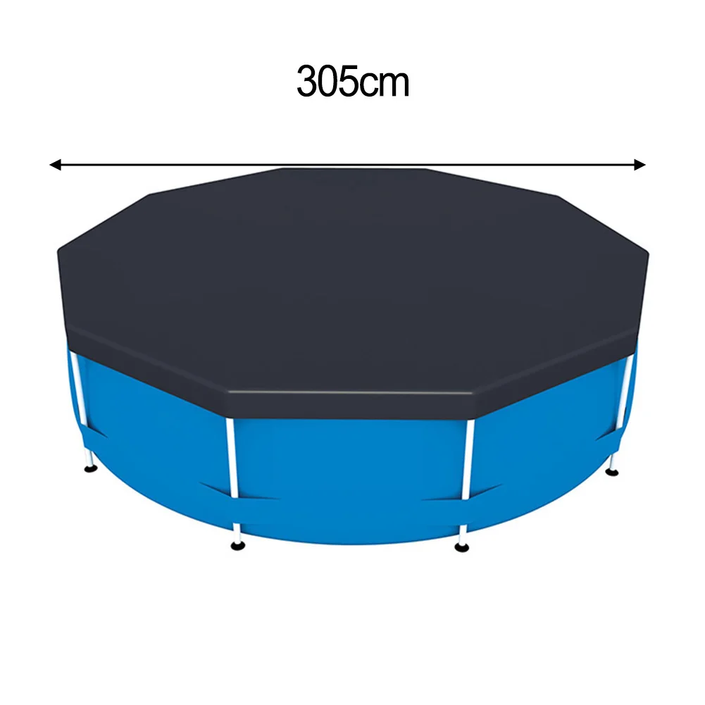 

For Outdoor Furniture PVC Pool Cover Summer And Winter 305CM Debris Protection Pool Cover Kit Pool Outdoor Furniture Protection