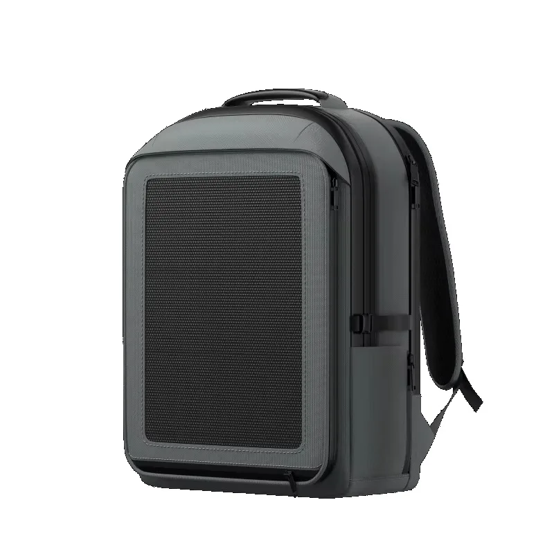 30W Water‑Resistant Solar Charging Backpack, Durable Backpack Built‑in Dual Solar Panels