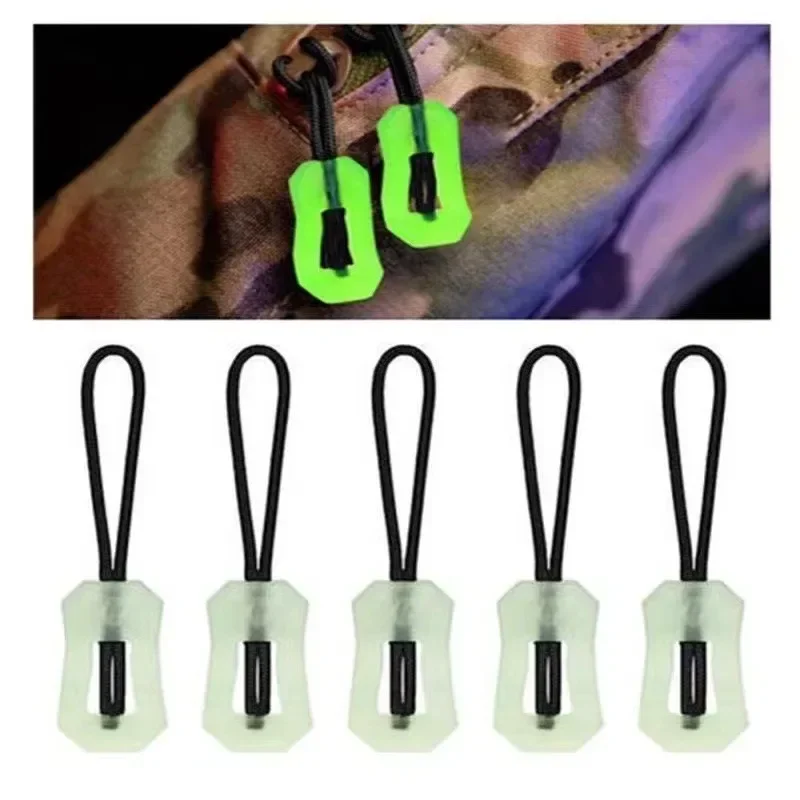 5pc Rucksack Leuchtende Reflektierende Zipper Schwanz Seil TPU Puller Im Freien Sicherheit