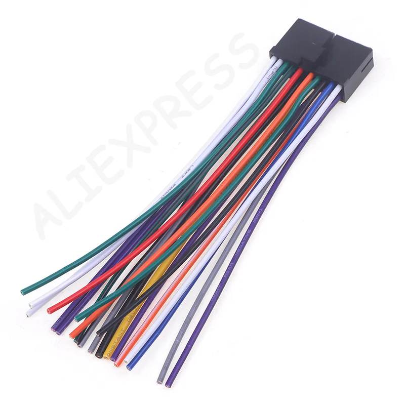 [G]Car Radio Wire Harness 20pin Audio Wiring Adapter Cd Dvd Connector Cable T-plug Power Cord Modified Parts