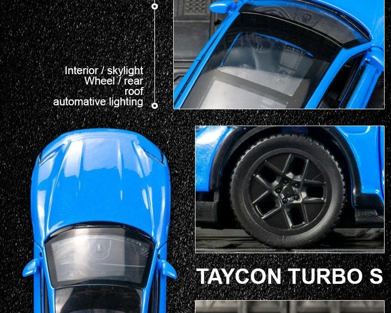 1:36 Turbo S Sportwagen Legering Motorvoertuig Diecast Metaal Model Kinderen Speelgoed voor Jongens Vrienden Geschenken Verzamel Ornamenten