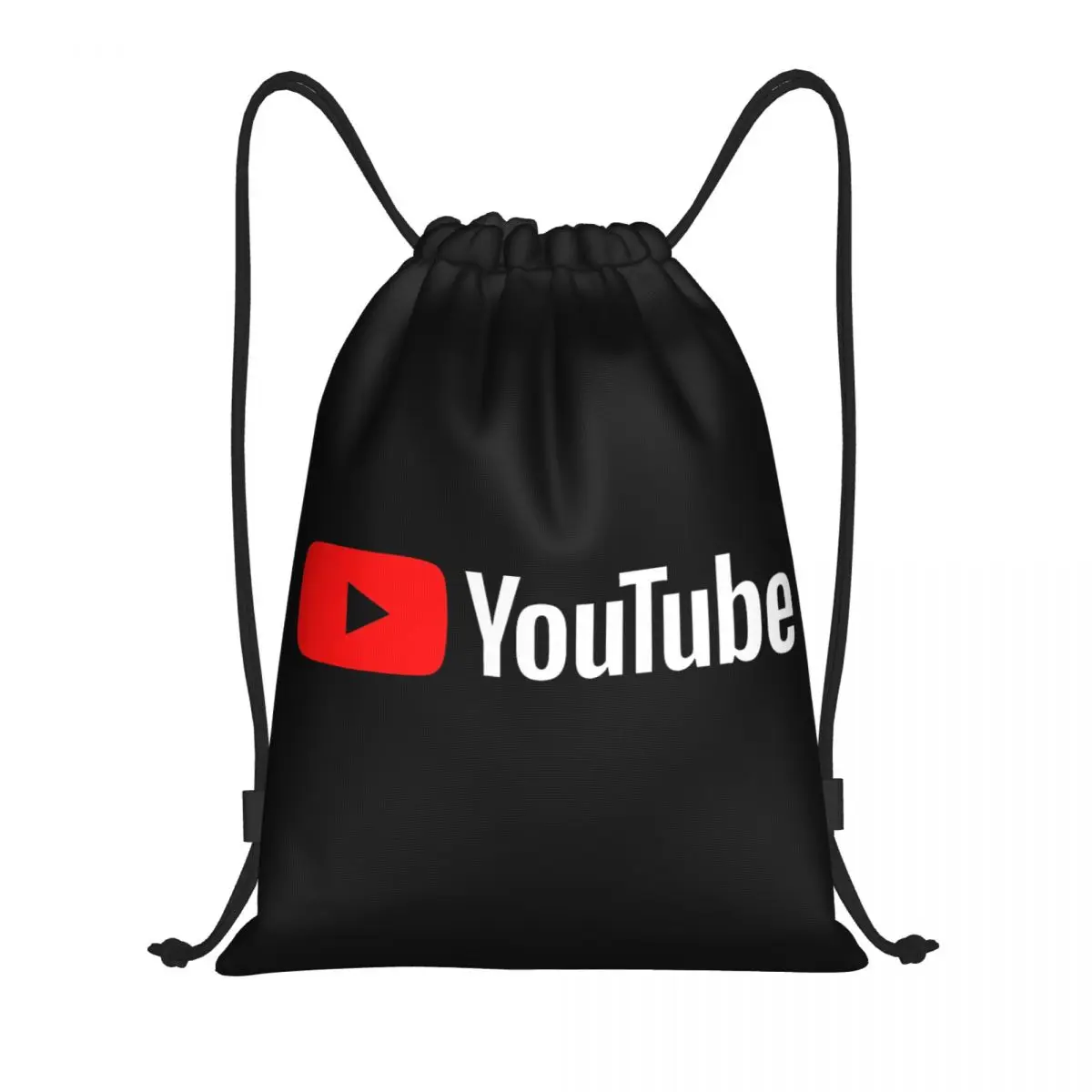 

New YouTube Logo Multi-function Portable Drawstring Bags Sports Bag Book Bag