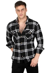 DeepSEA Patterned Buttoned Double Pocket Lid Lumberjack Shirt 2302306