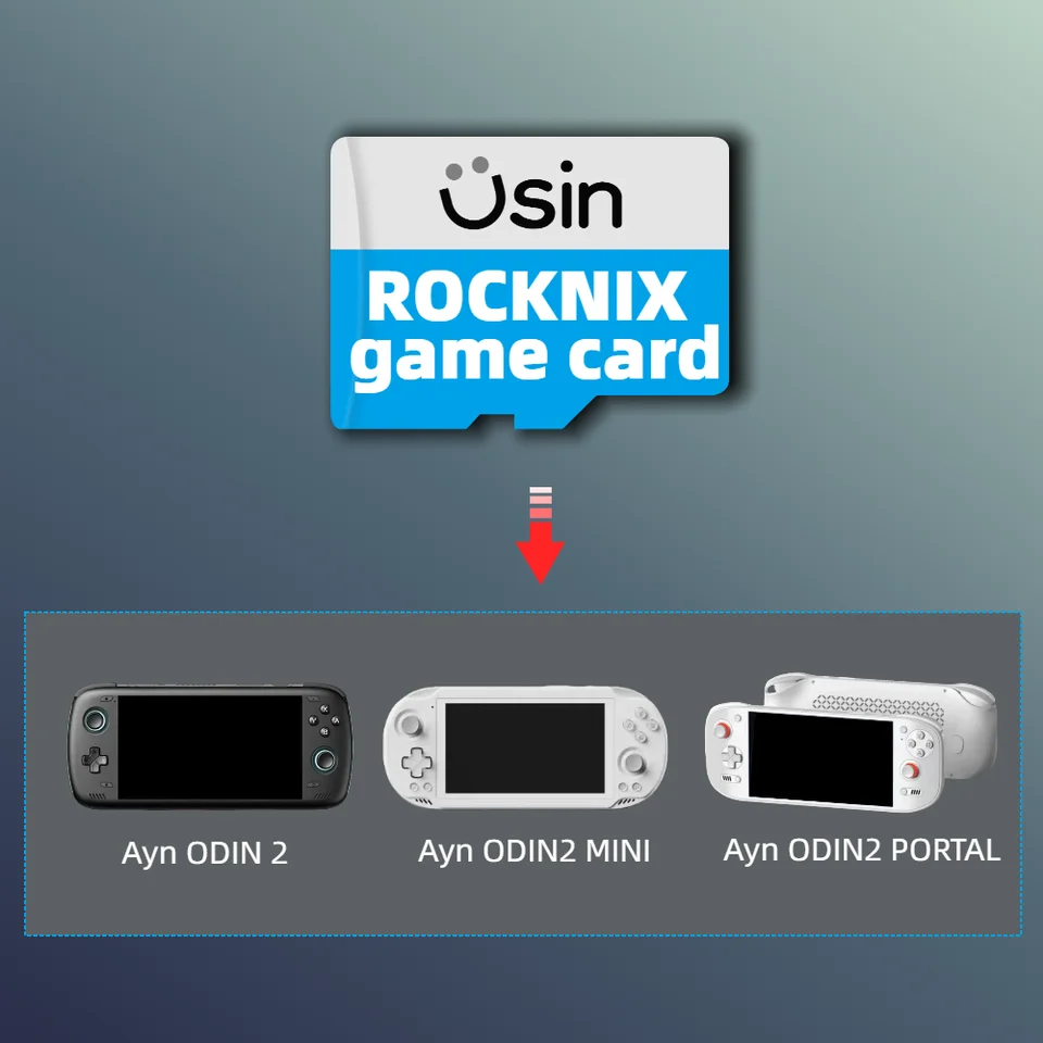 ROCKNIX system Game Card For AYN odin2 MINI Retro Games Portable