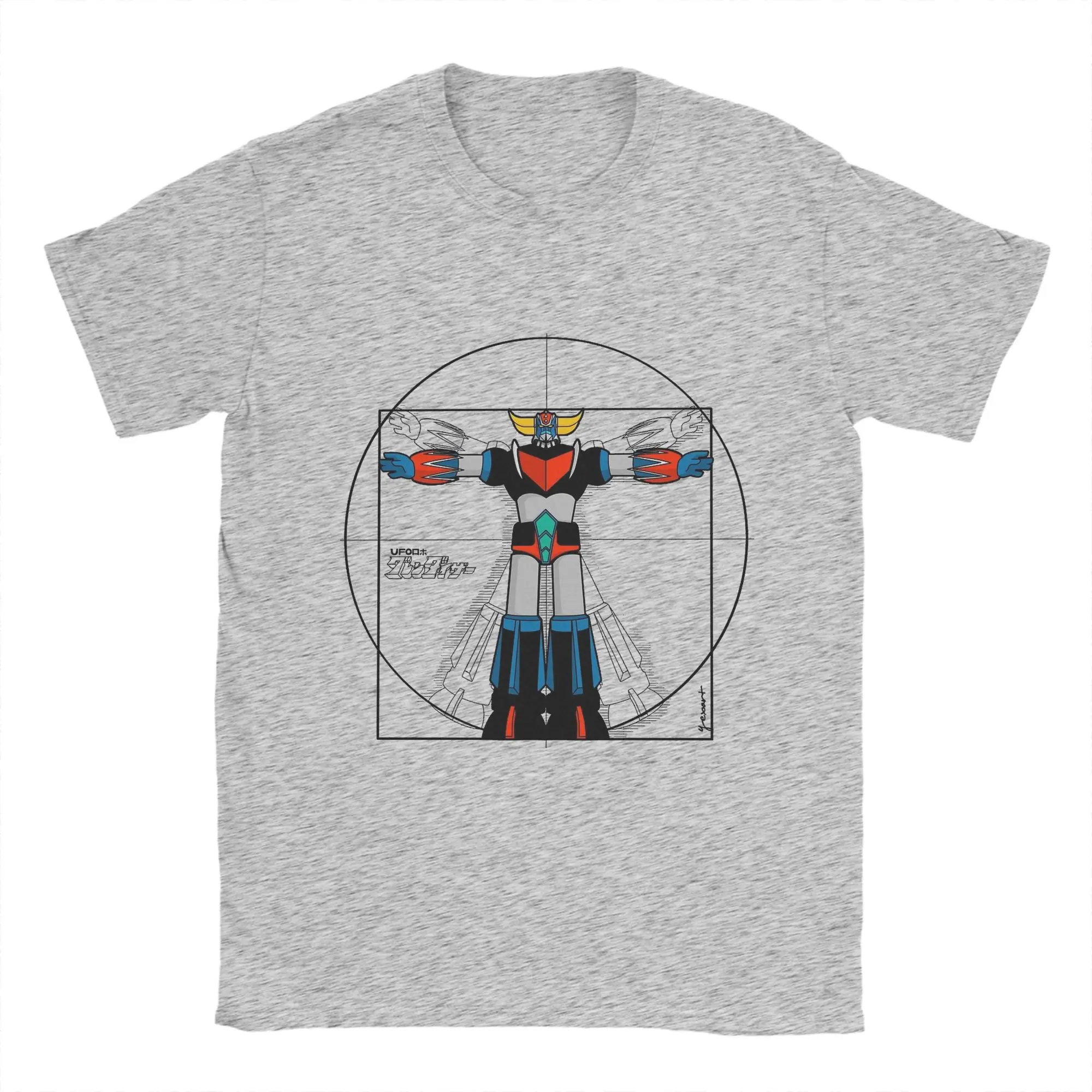 2025 الصيف تي شيرت تقليدي الصيف Goldoraks شعبية تي شيرت UFO روبوت القطن التي شيرت للذكور Y2K متعة تصميم قصيرة الأكمام بلايز