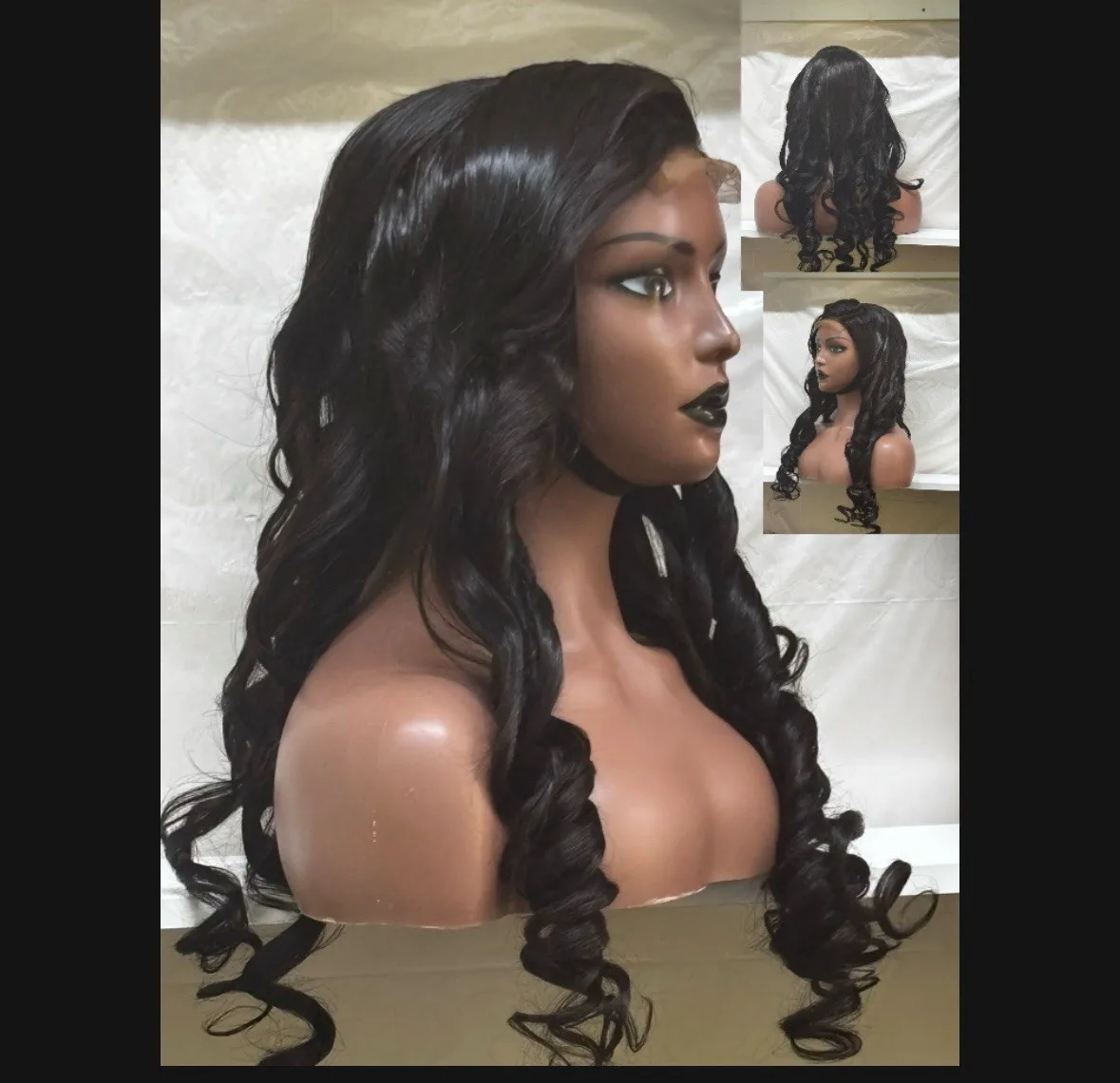 

16 Inch Women REMY Curly Hair Blend Wig Maintenance Hair Serum Ready To Wear