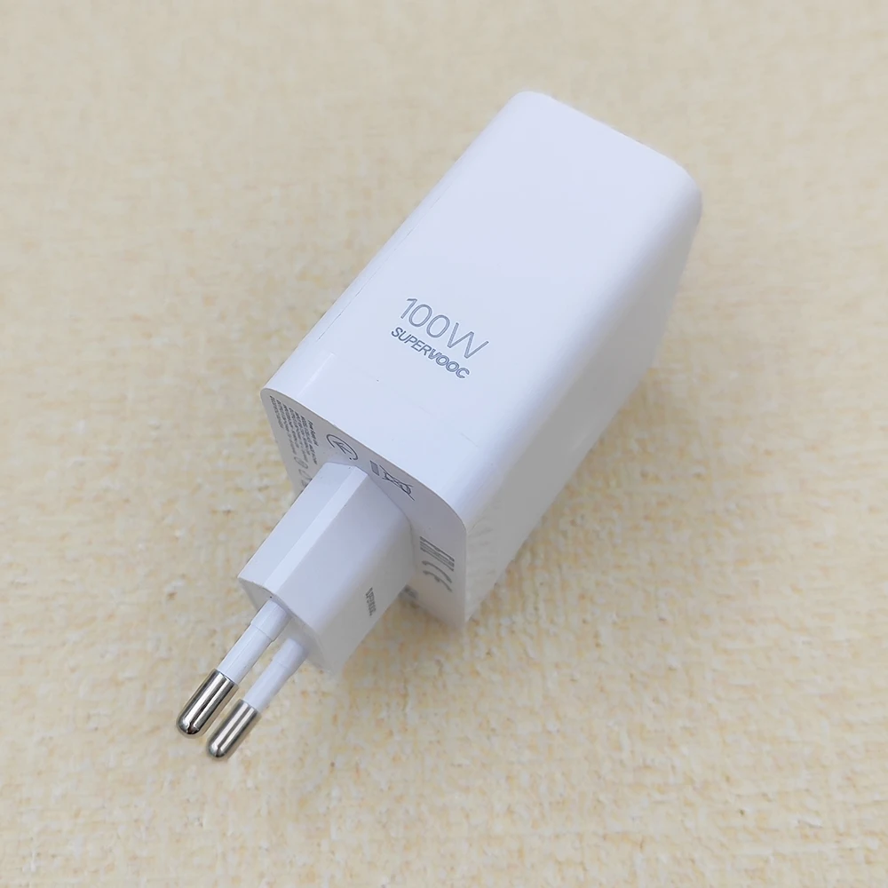 Original Realme 14 Pro+ 100W SuperVOOC EU Charger Fast Charging Power Adapter 10A USB C Cable For Re