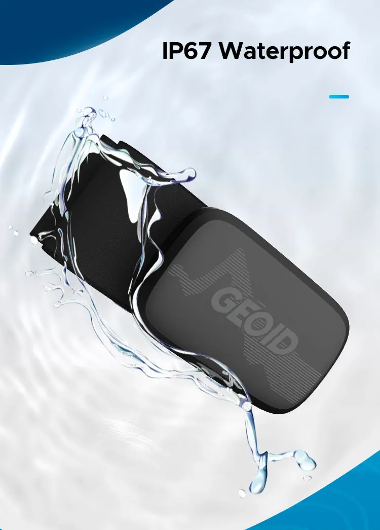 GEOID HS500 Herzfrequenzmesser Brustgurt Dual-Mode Herzfrequenzsensor ANT+Bluetooth für Magene Garmin Wahoo Fahrradcomputer – Detail 5