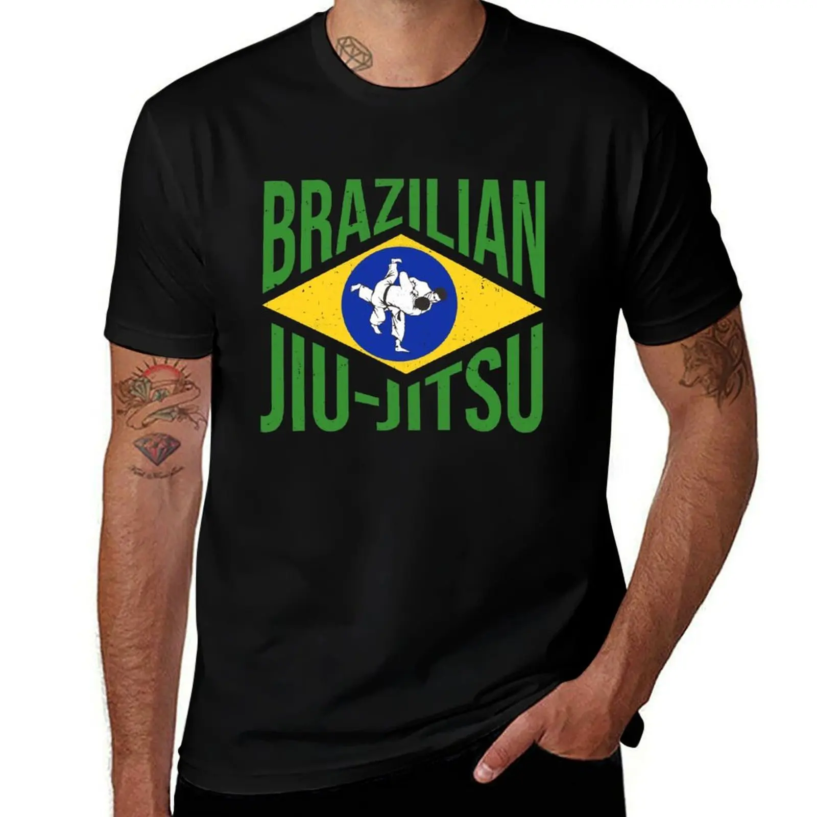 Brazilian Jiu-Jitsu BJJ - gift for martial arts lovers T-Shirt Basic Simple Design Short Sleeve Shirt T-Shirt