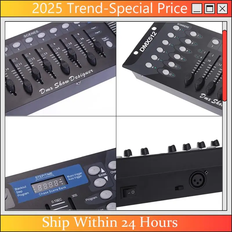 

A61Z предложения 192 DMX-контроллер, сценическое освещение, DJ-оборудование, DMX-консоль для светодиодной подсветки Par, контроллер лазерных прожекторов с подвижной головкой