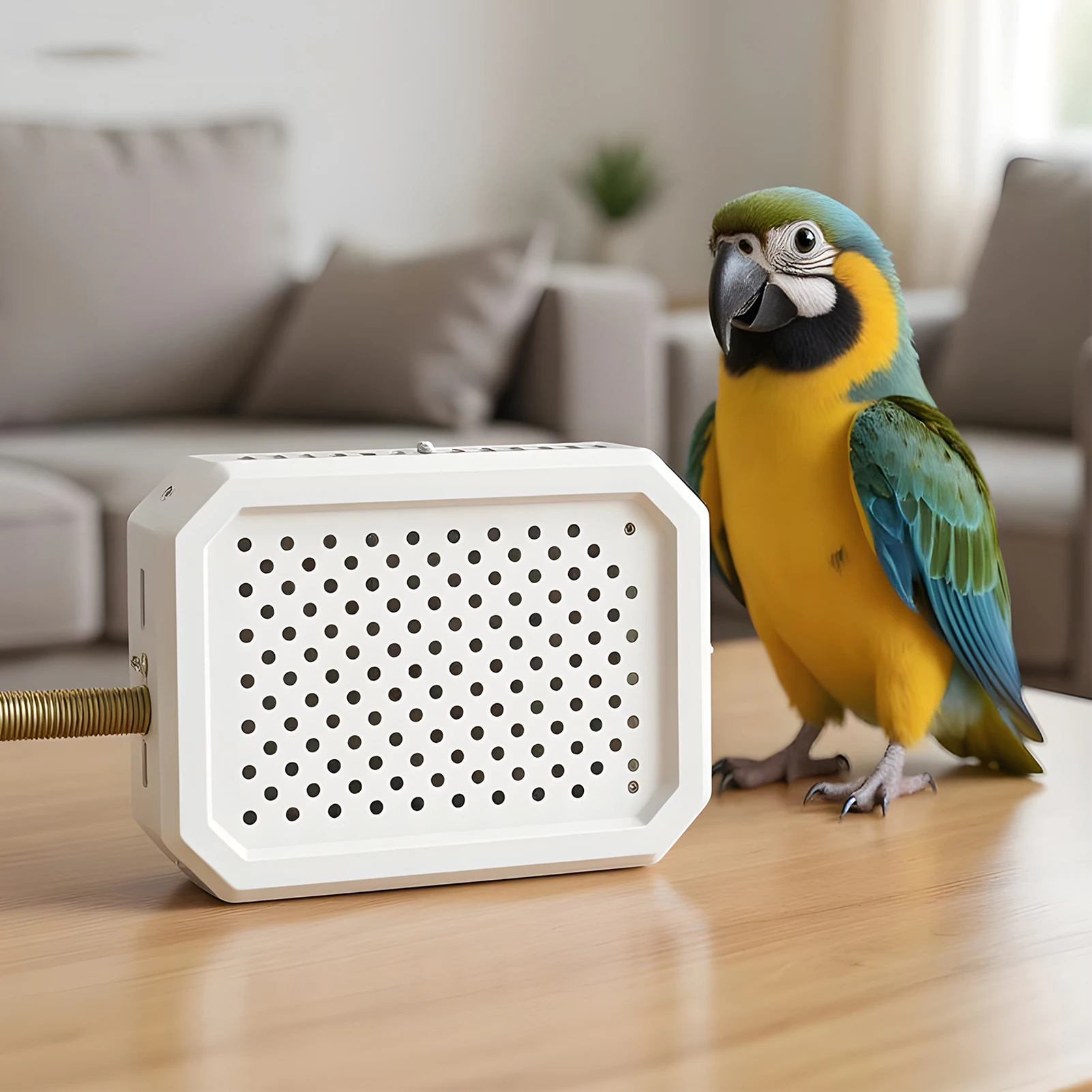 Bird Cage Heater Warming Thermostatic Coop Heater Cage Accessories For Winter Freezing Parakeet Parrot Lizard Nesting Outdoors