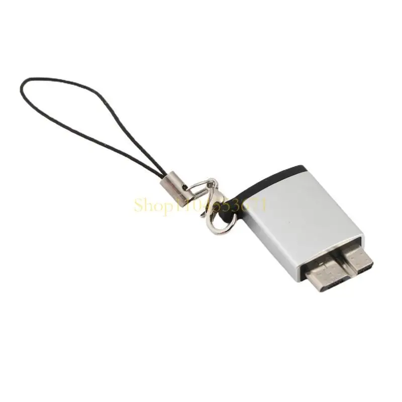 Best Seller Portable USB3.0 Micro B to USB C Adapter Aluminum Alloy for Shell USB Connector Plug & for Play USB3.0 Micro B to