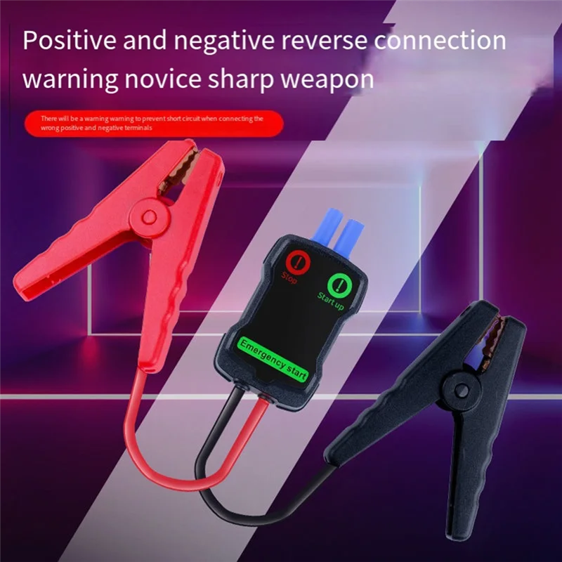 Pince de câble de Booster de cavalier de voiture L10A, batterie de voiture d'urgence, pinces crocodile intelligentes, Clips rouge-noir pour démarreur de saut 12V