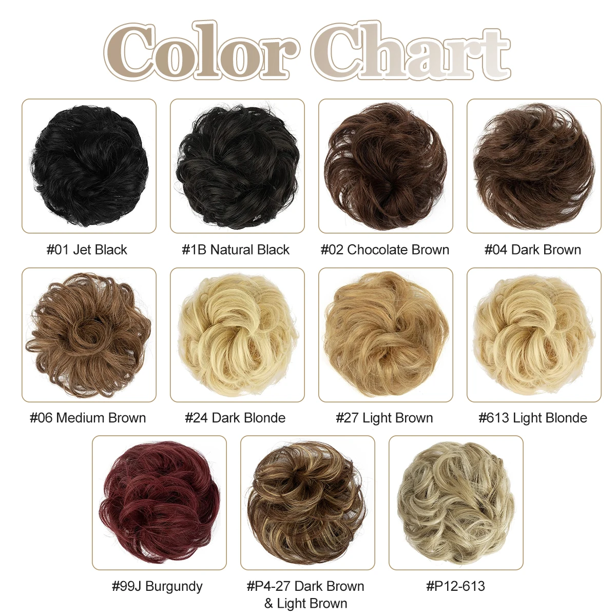 

MRS Hair Chignon Hair Buns Ponytail Hair Piece Real Human Hair Extensions Elegant Hair Bun Style Darker