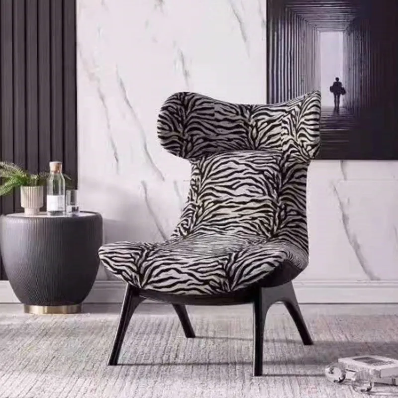 &* Single One Seat Leisure Chair Home Club Hotel Homestay Nordic Fabric Simple Fashion Designer Matching Chair