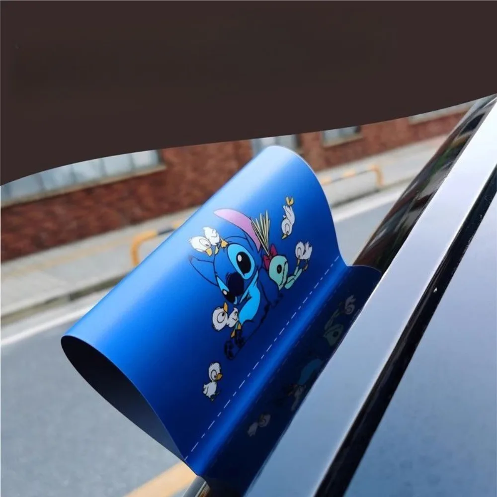 

Anime Peripherals Stitch Figure Funny Car Ornament Stitch Figurine Wash Label Cute Sticker Decoration Collection Toys Gifts
