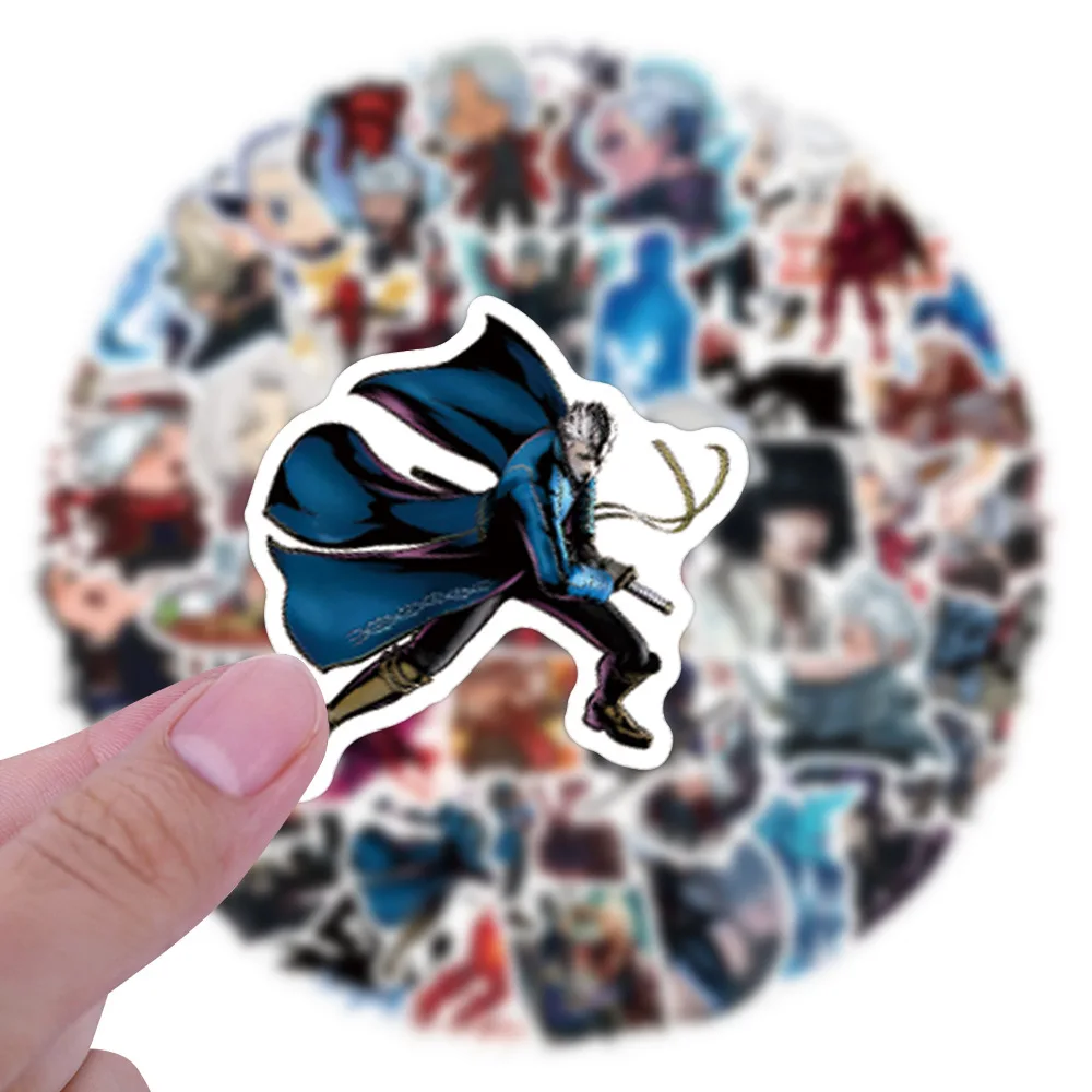 

10/60PCS Cool Game Stickers Devil May Cry Cartoon Decals Animation Graffiti Decoration Laptop Guitar Car Bike Skateboard Toys