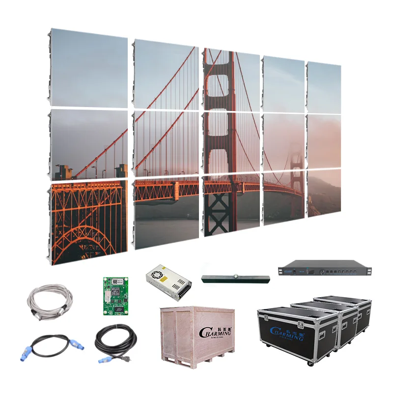 500x1000mm P3.91 LED Display Outdoor IP65 Waterproof Die-cast Aluminum Rental Screen for Advertising Events