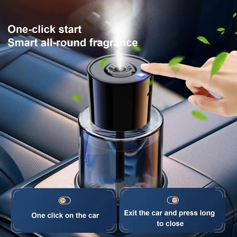 Smart Car Diffuser 50ml Intelligent Control Car Aromatherapy Diffuser 5 Adjustable Modes USB Auto Fragrance Atomizer For Home