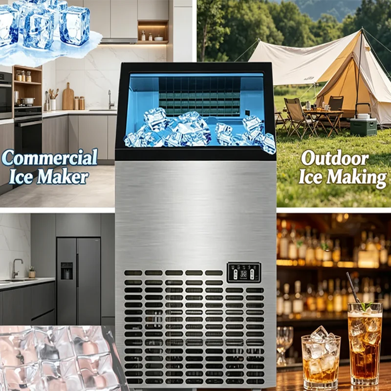 Commercial Small Square Cube Ice Maker Machine for Business Use