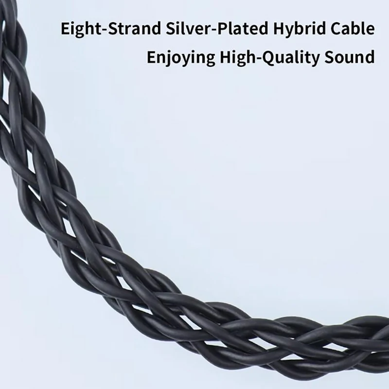 Cable de actualización DAC TRN de Tipo C a Tipo C, adaptador Hifi, amplificador de auriculares, cable de 8 hilos chapado en plata para teléfonos TRN TE PRO