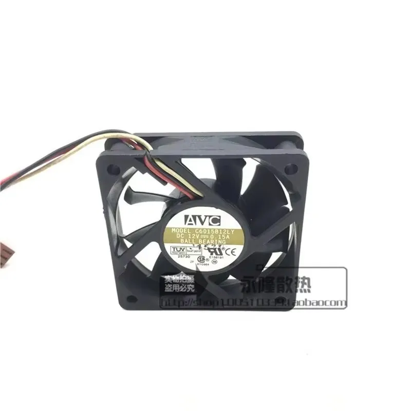 

Authentic 60 * 60 * 15MM 6CM 12V 0.15A C6015B12LY Dual Ball CPU Case Cooling Fan