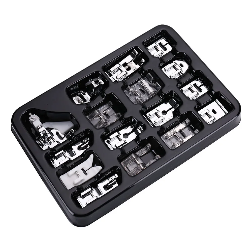 Sewing Machine Presser Foot 11-82pcs/Set Press For Brother Singer Kit Braiding Blind Stitch OverLock Zipper Ruler Parts