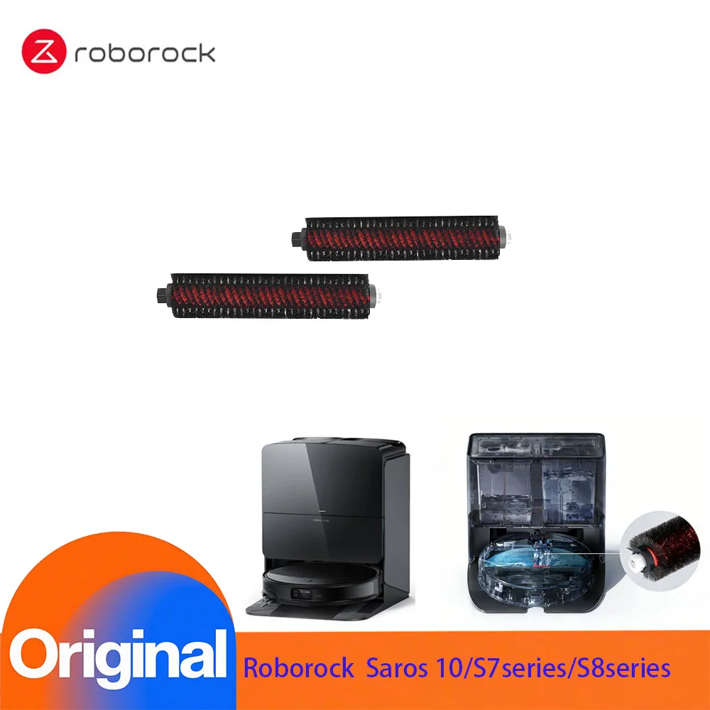 Original Roborock Cepillo de Limpieza de la Estación Multifuncional x2 para Roborock Saros 10, S8 MaxV Ultra, S8 Max Ultra, S8 Pro Ultra, S7 MaxV Ultra, S7 Max Ultra
