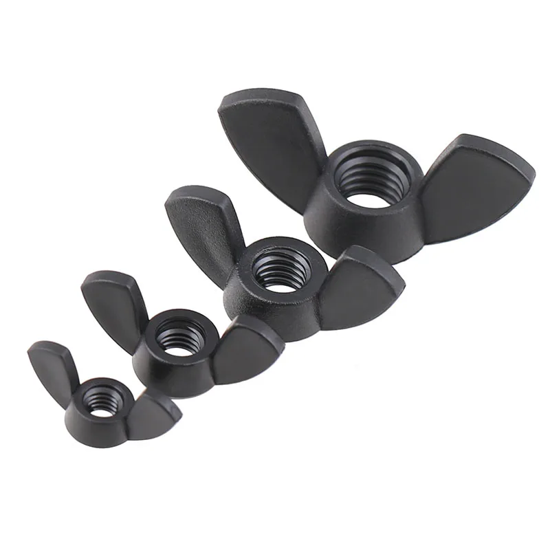 M3 M4 M5 M6 M8 M10 M12 Nylon Flügelmutter Kunststoffbarrenmutter Kunststoff Butterfly Typ Kunststoff Kappenmutter – Detail 4