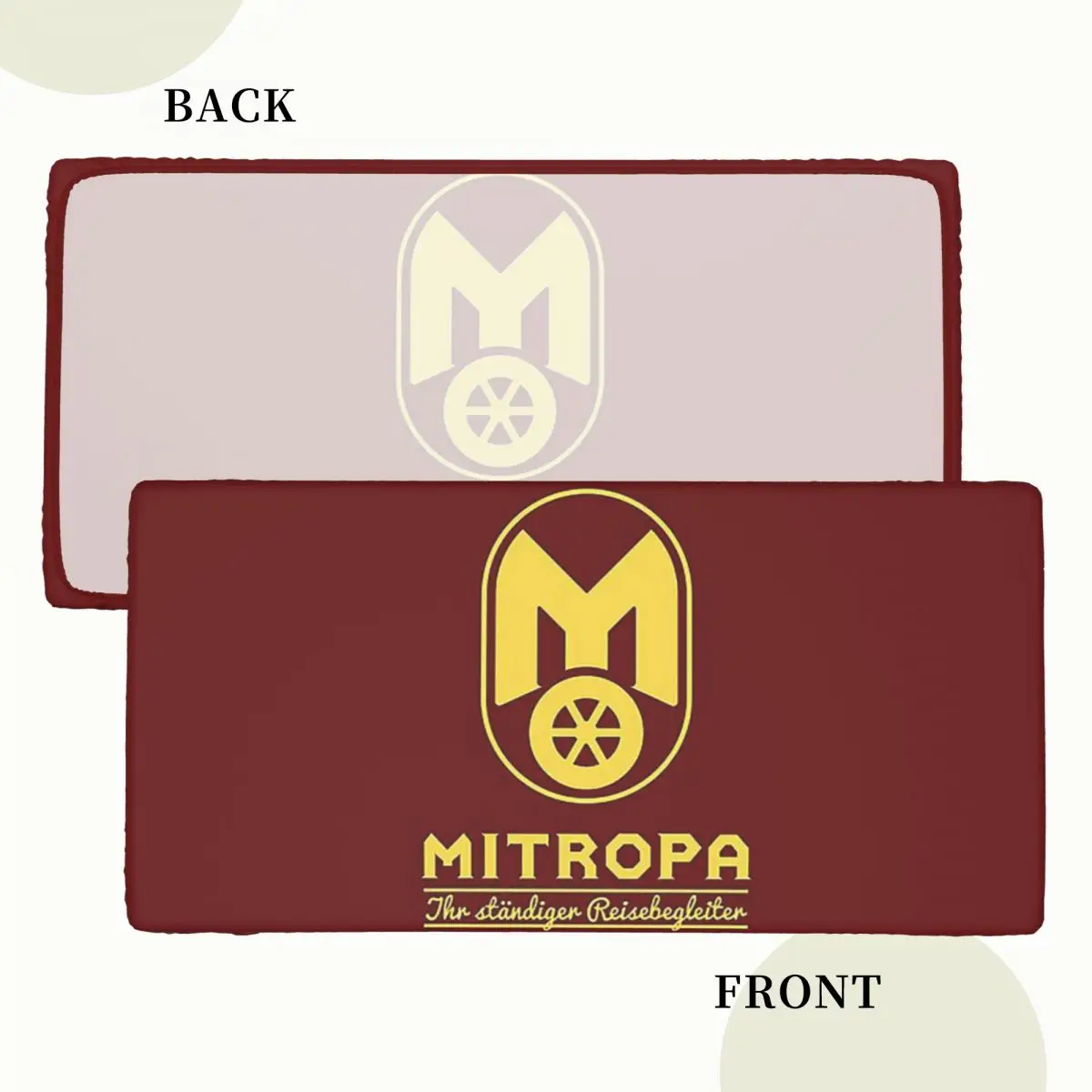 Mitropa Your Constant Travel Companion Rectangular Tablecloth Waterproof Table Cover for Festival Party Decorations Table Cloth