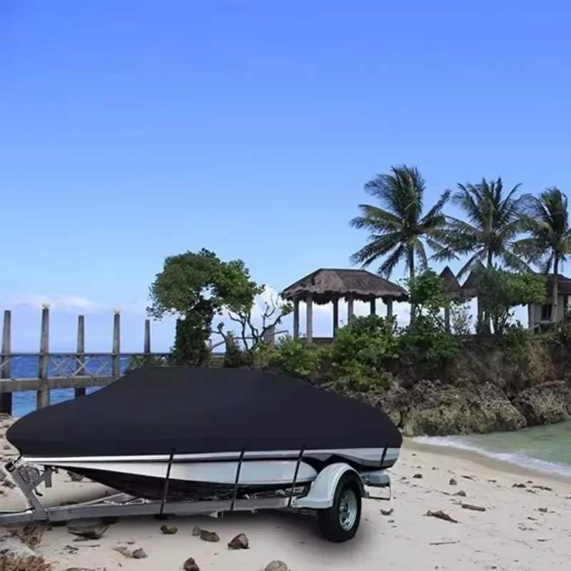 UV Resistant V-Hull Boat Cover for Trailerable Fishing Boats Covers