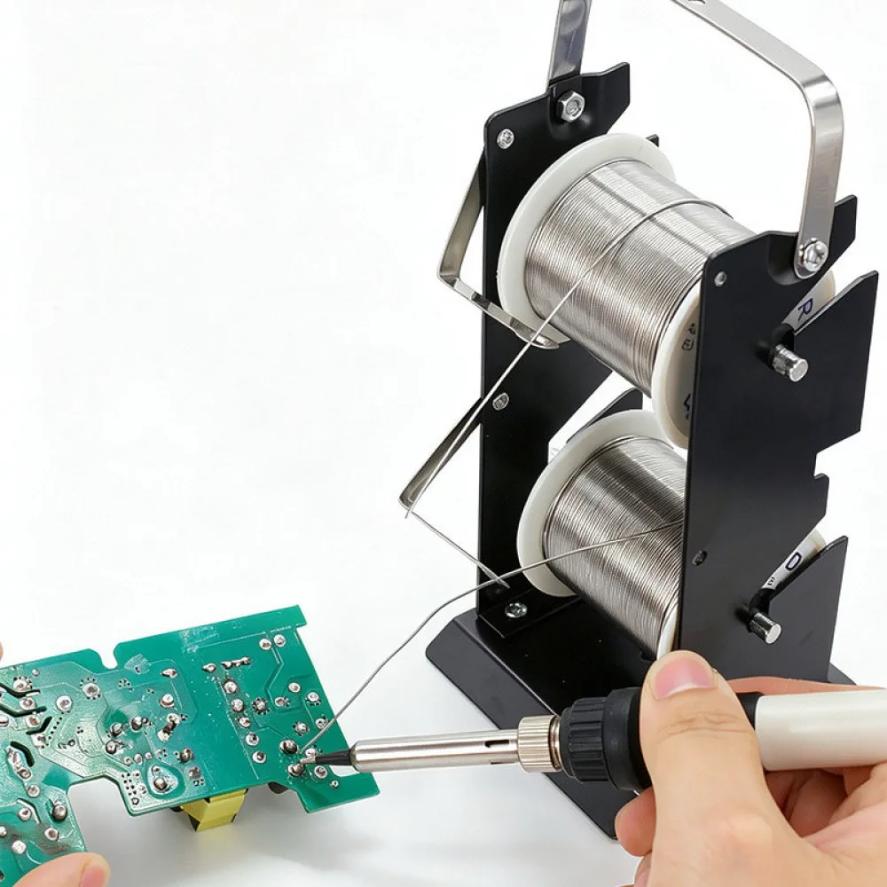 Metal Solder Wire Spool Dispenser Stand For Electronics Welding Iron Station Stable Feeder Support Tool Repair Accessory