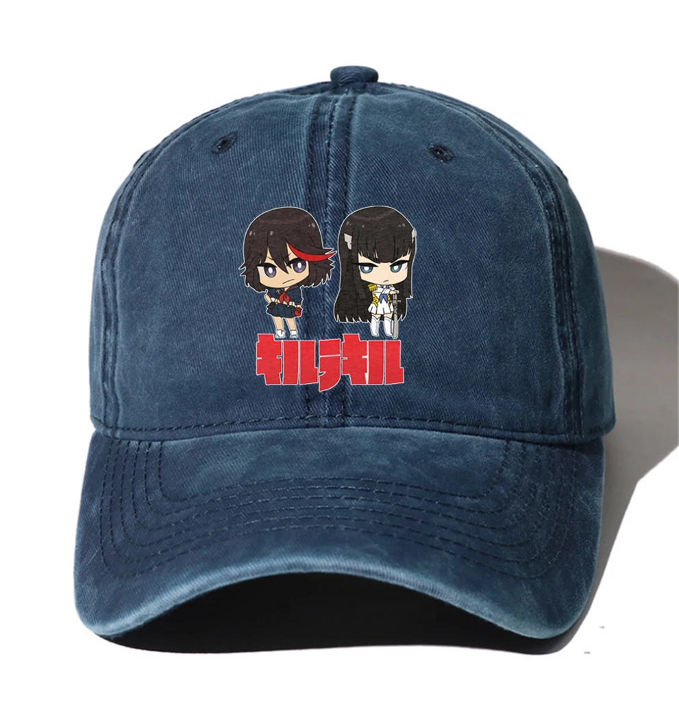 Unisex Denim Cap Washed Cotton Baseball hat Teenagers Casual Adjustable Caps For anime Akame ga KILL! Cowboy Baseball cap