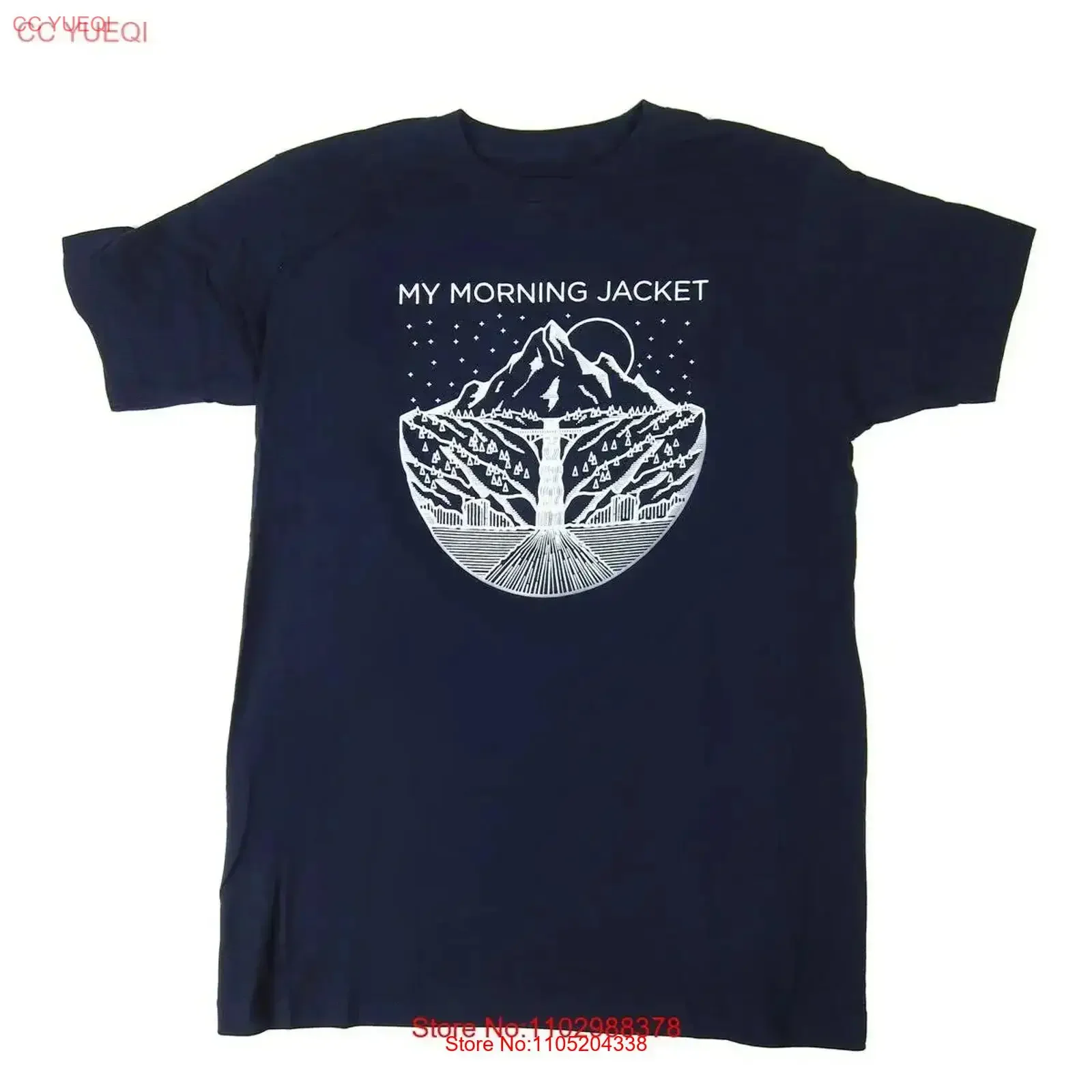 My Morning Jacket Gorge T Shirt Black Color vintage Washed graphic homme streetwear Top For Everyday Wear Casual Soft vintage