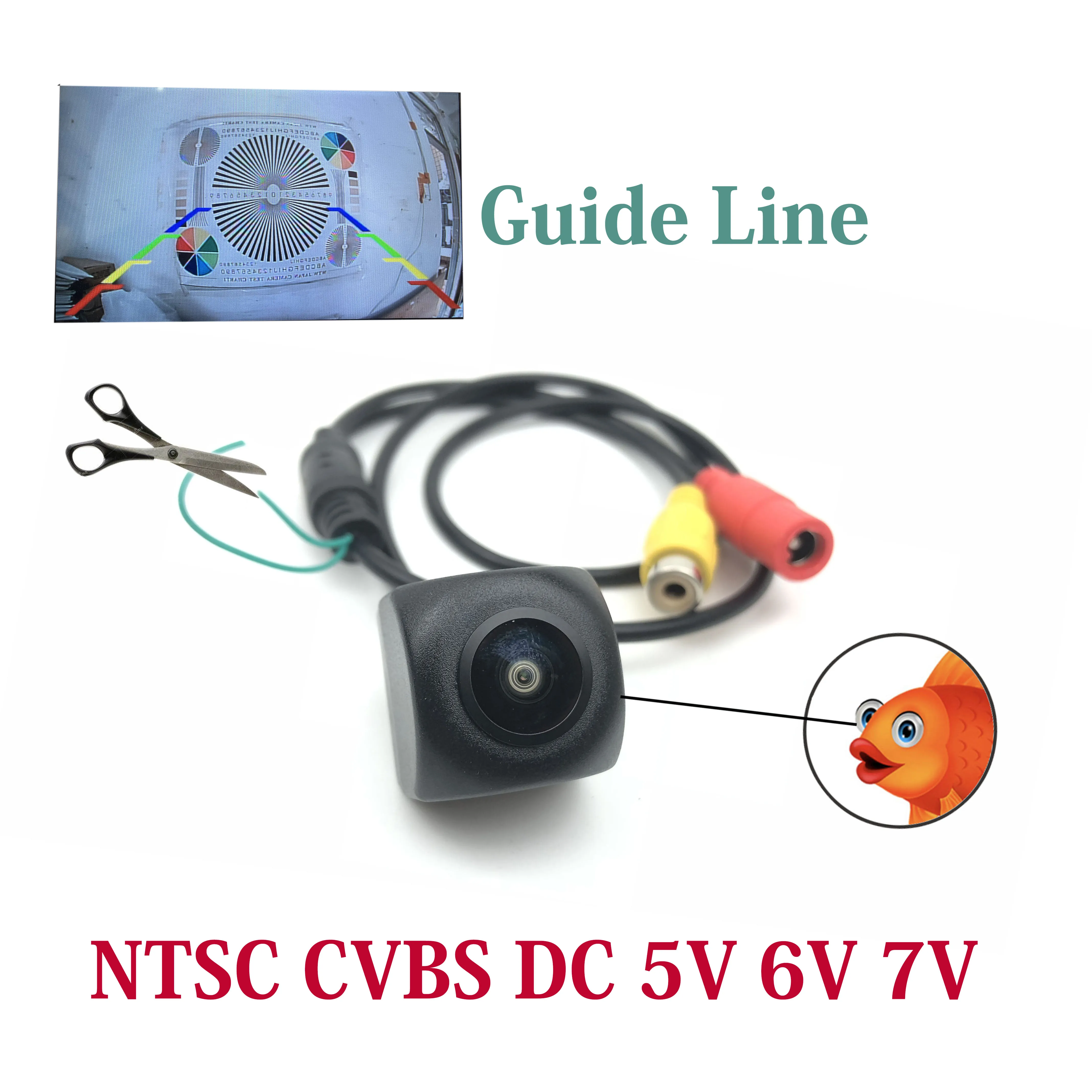 JIAYITIAN otomatik kamera 5V 6 Volt 6 V NTSC otomatik kamera DIY CCD HD gece görüş dikiz kamera/park yedekleme geri kamera