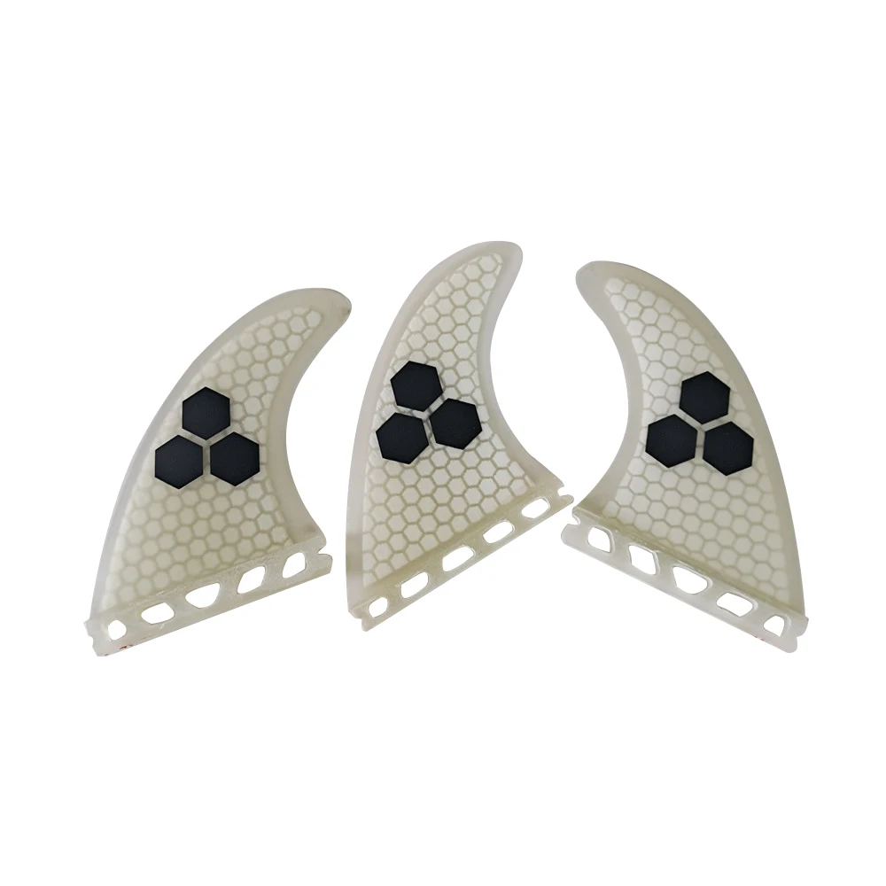 Surf Board UPSURF FUTURE Fin Large White Color Surf Fin 3pcs per set Fiberglass Honeycomb Single Tabs Fin prancha de surf