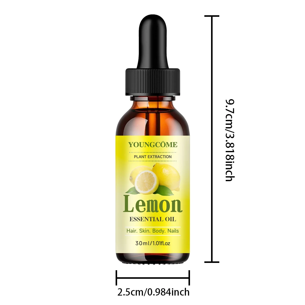 Huile essentielle naturelle de citron, hydratante pour les cheveux, supplément d'hydratation de la p