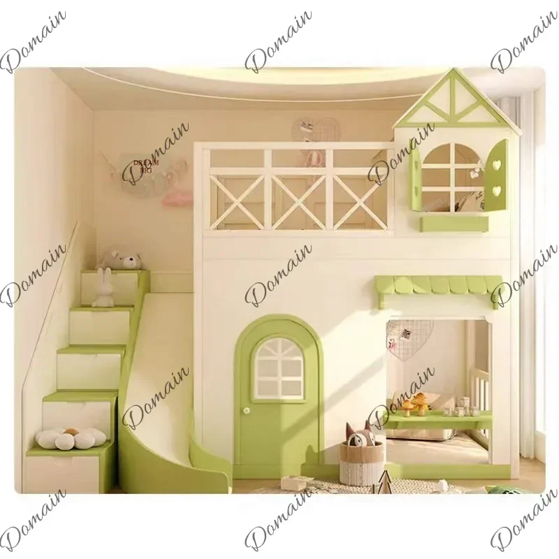 BXY Modern Style Camas Infantiles Furniture Home Simple Normal Loft Kids Beds Double Decker Loft Single Design Children Beds Twi