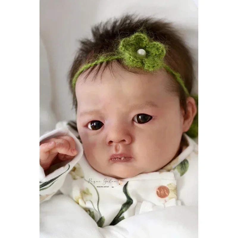 Kit de muñeca Reborn de 18 pulgadas, piezas de muñeca Reborn DIY Jule con cuerpo y ojos de tela, Kit en blanco sin terminar sin pintar de Color fresco