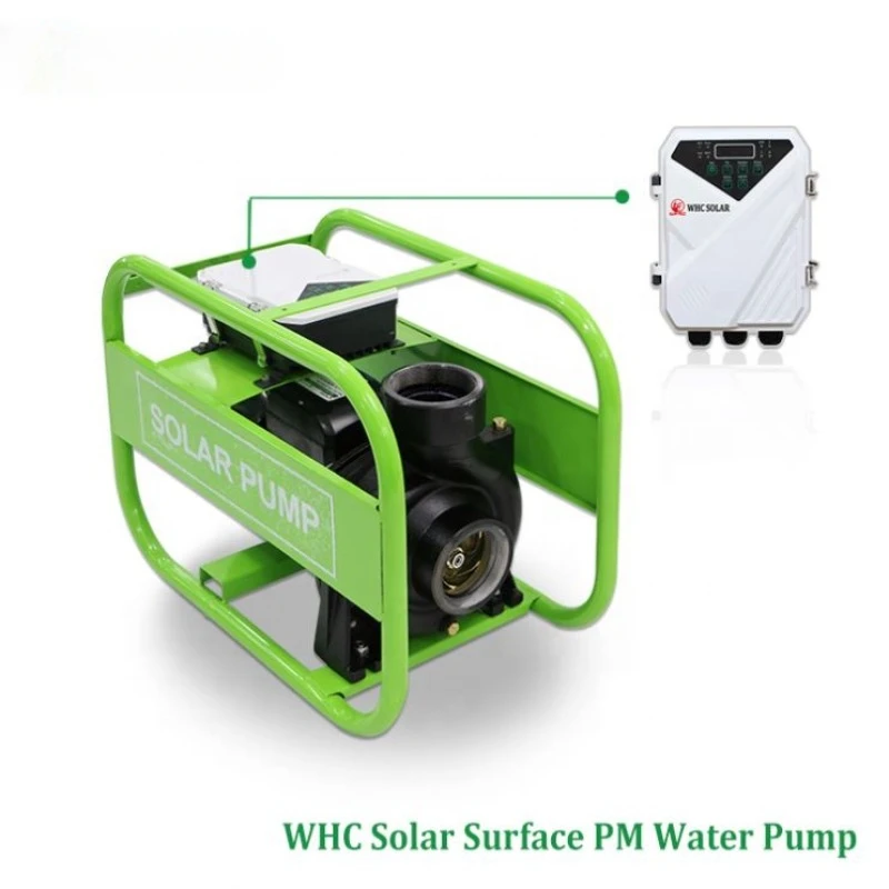 WHC SOLAR Solar System Solar Pump Inverter Solar Power 12V DC Water Pump Deep Well Submersible Solar Water Pump