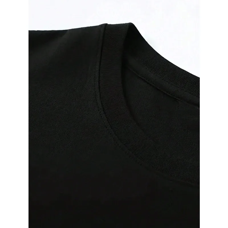 حذاء رجالي فضفاض، قصير، مطبوع بتصميم كتف منسدل، مريح ومريح لجميع المواسم ملابس الشارع #5