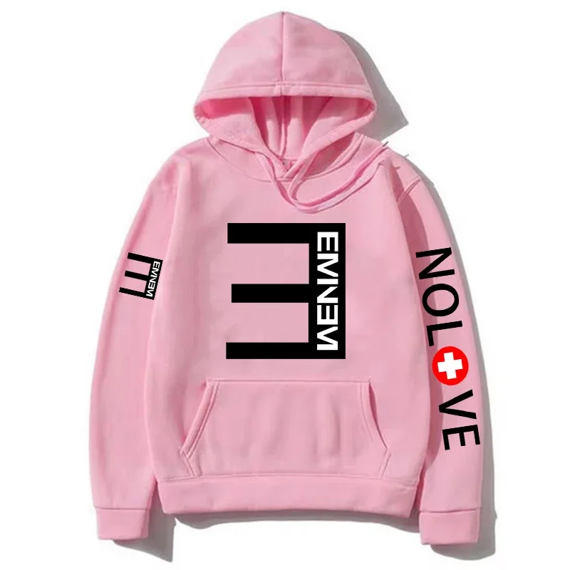Rapper Eminem Music Album Men\'s Hoodies World Tour Gift for Fan Graphic Streetwear Men Women Hip Hop Style Oversized Sweatshirt