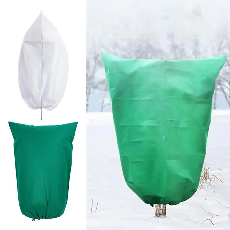 Winter Plant Covers Freeze Protection Plant Drawstring Bags Reusable Plant Covers Freeze Protection Winter Frost Blankets Plant