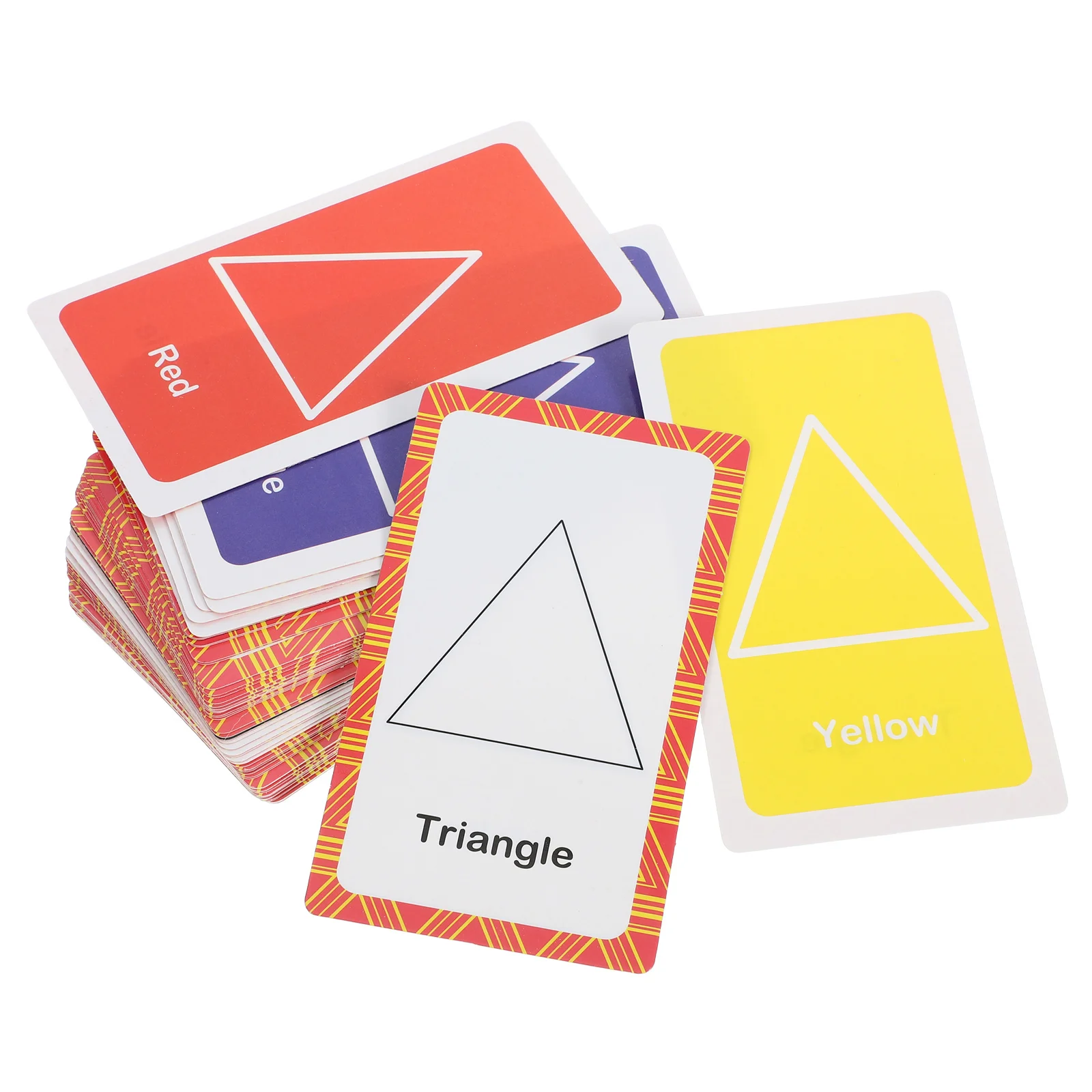1 set kleurvorm Flash educatieve leerkaarten voor peuters Alfabetspelkaarten Draagbare kinderen leren voor de kleuterschool