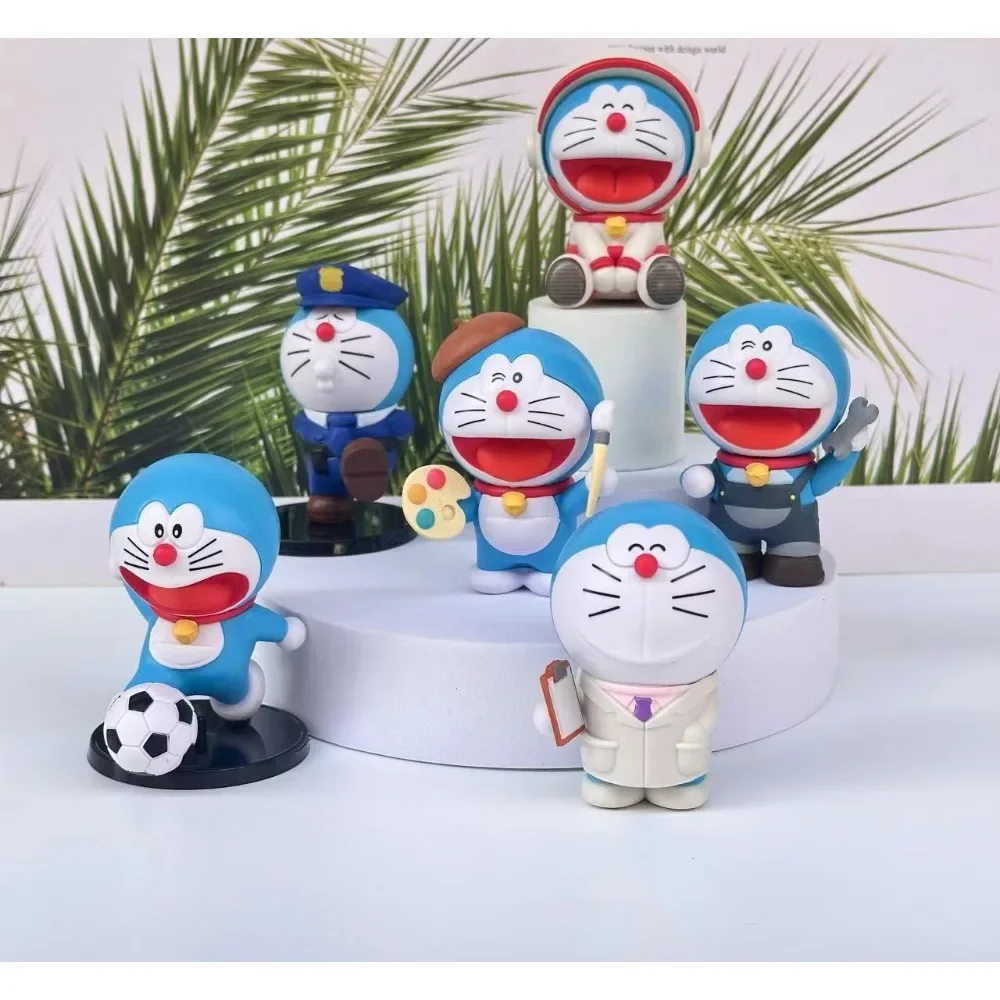 

Cute Doraemon Figure Doraemon Doraemon Creative Doll Cartoon Desktop Ornament Blue Fat Man Toy As A Gift