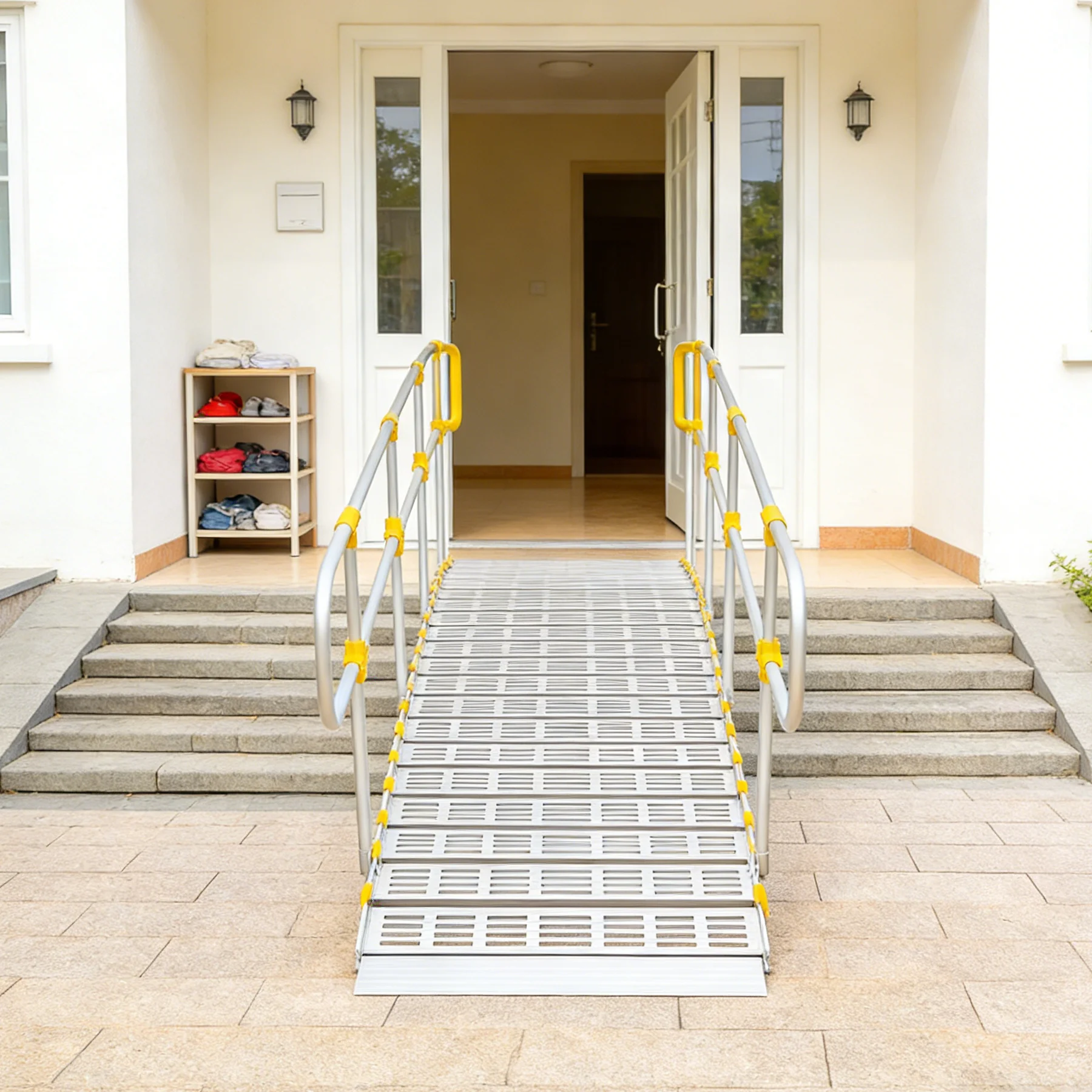 

Simplywalk Portable Roll-up Ramp 500kg 1950mm High-traction Surface Outdoor Ramp Long-term Ramp Supplier EN12182 Compliant