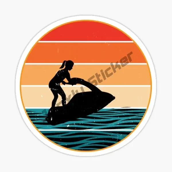 Personality Logo Jet Ski Stickers Waterproof Decal Car Accessories Laptop Surfboard Decor Boat Accessories - view 3
