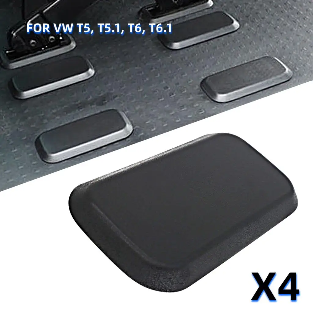 Car Seat Base Cap Black For VW T5 T5.1 T6 T6.1 Kombi Transporter 2003 Onwards ABS Plastic Seat Base Cover Interior Part Set of 4