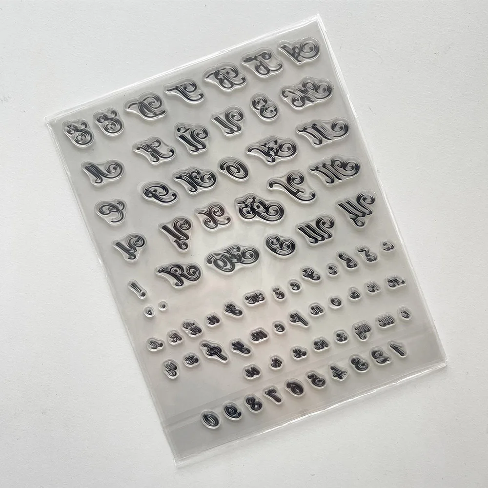 2024 Russian alphabet Clear Transparent Seal Stamp Clear Stamps for DIY Craft Making Greeting Card Scrapbooking Album Sheets